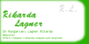 rikarda lagner business card